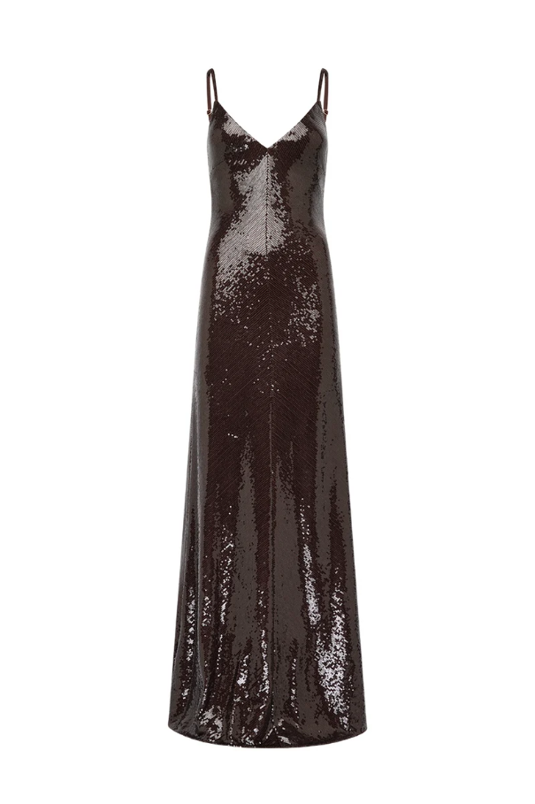 Manning Cartell Dream Maker Slip Dress Espresso Brown Size 8