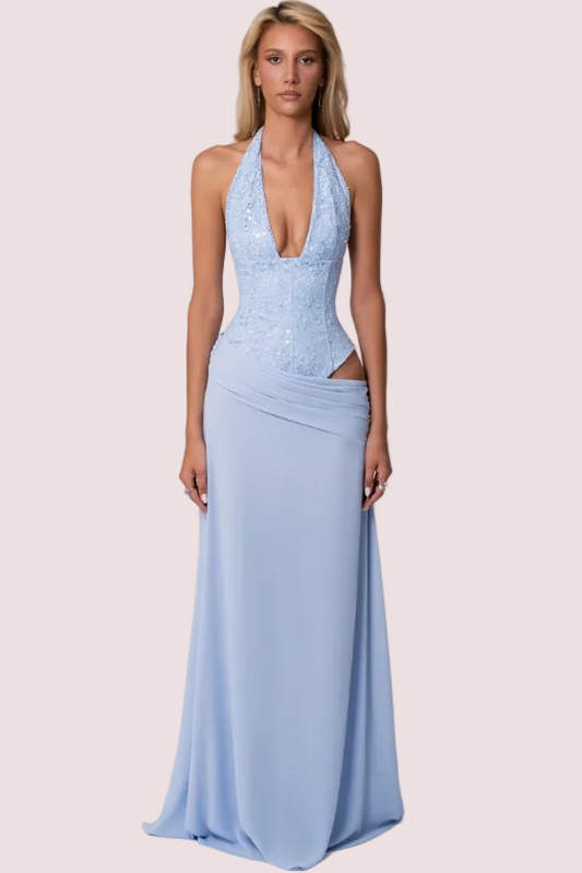 Fenity Crystal Dress Blue Size 8