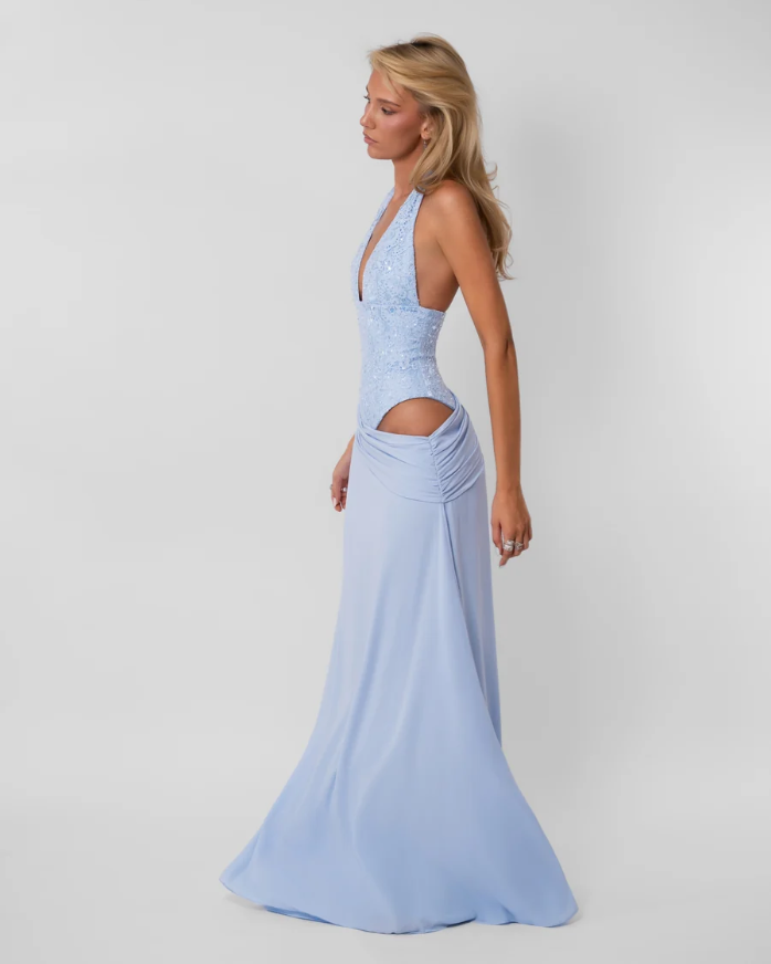 Fenity Crystal Dress Blue Size 8