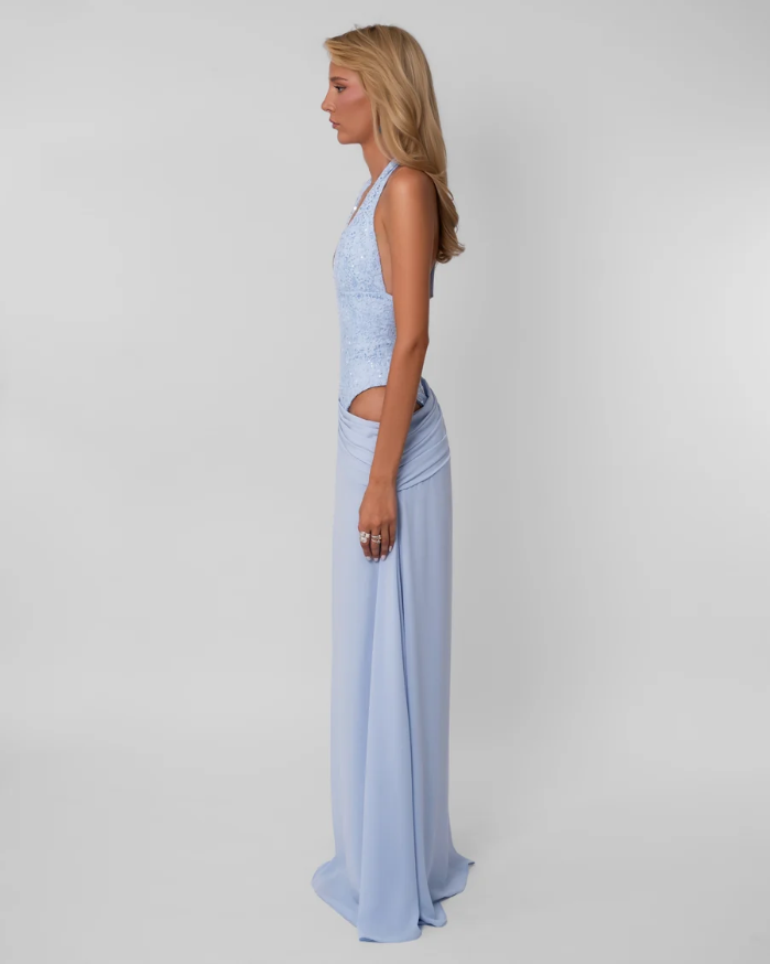 Fenity Crystal Dress Blue Size 8