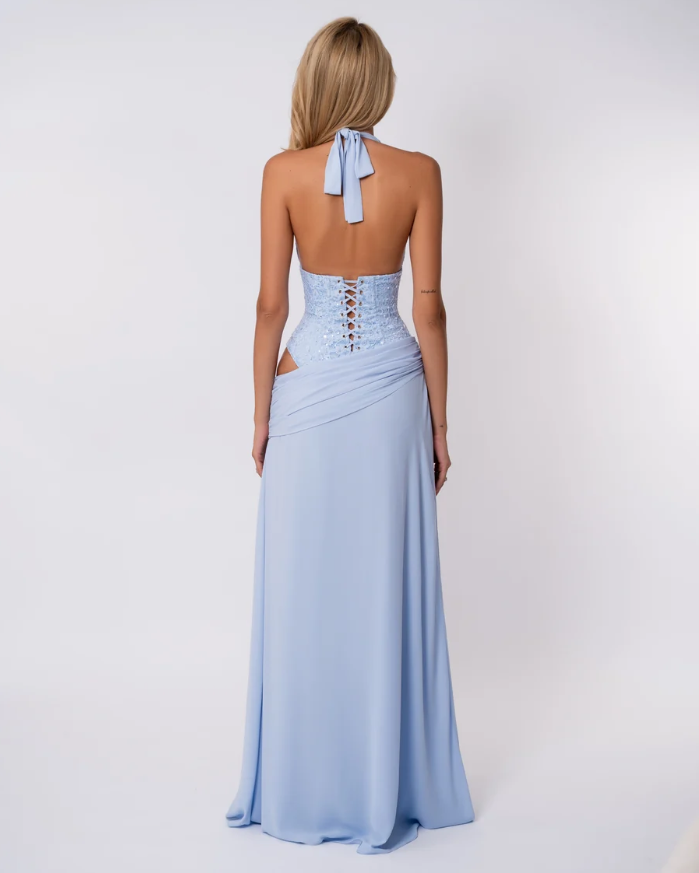 Fenity Crystal Dress Blue Size 8