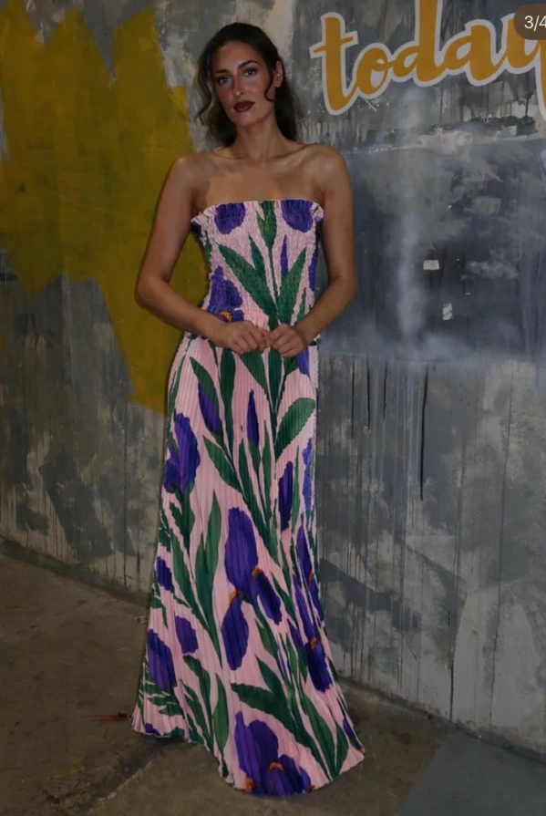L'idee Maya Gown Iris Print Size 8,10
