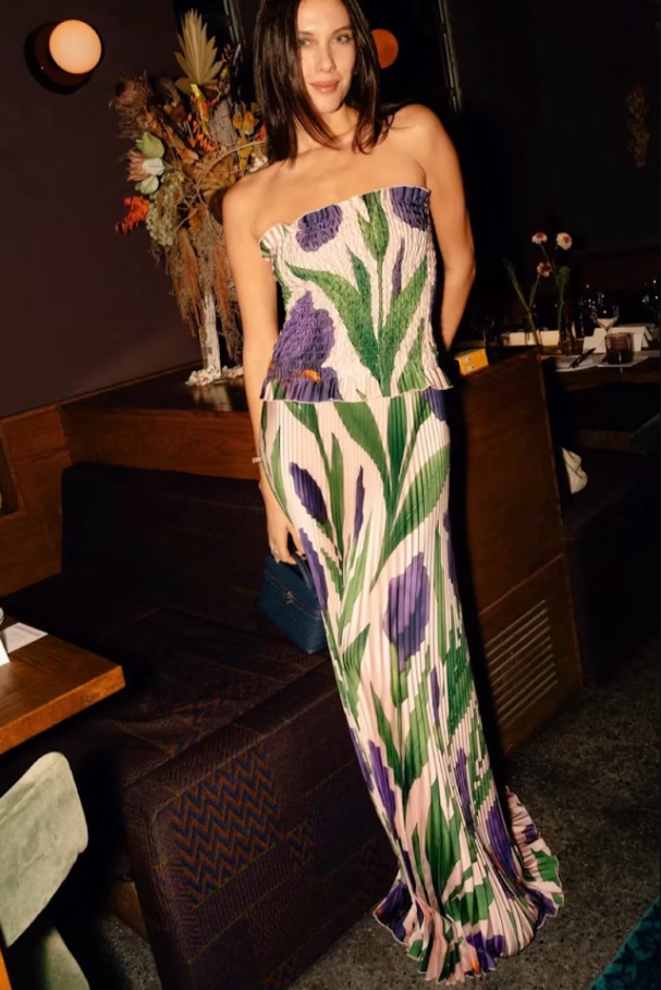 L'idee Maya Gown Iris Print Size 8,10