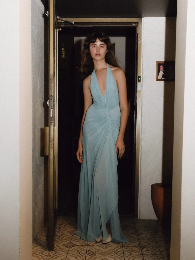 Bec and Bridge Xanthi Gown Iris Blue Size 8