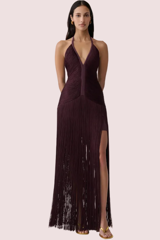 Meshki Tiffany Dress Plum Size 10