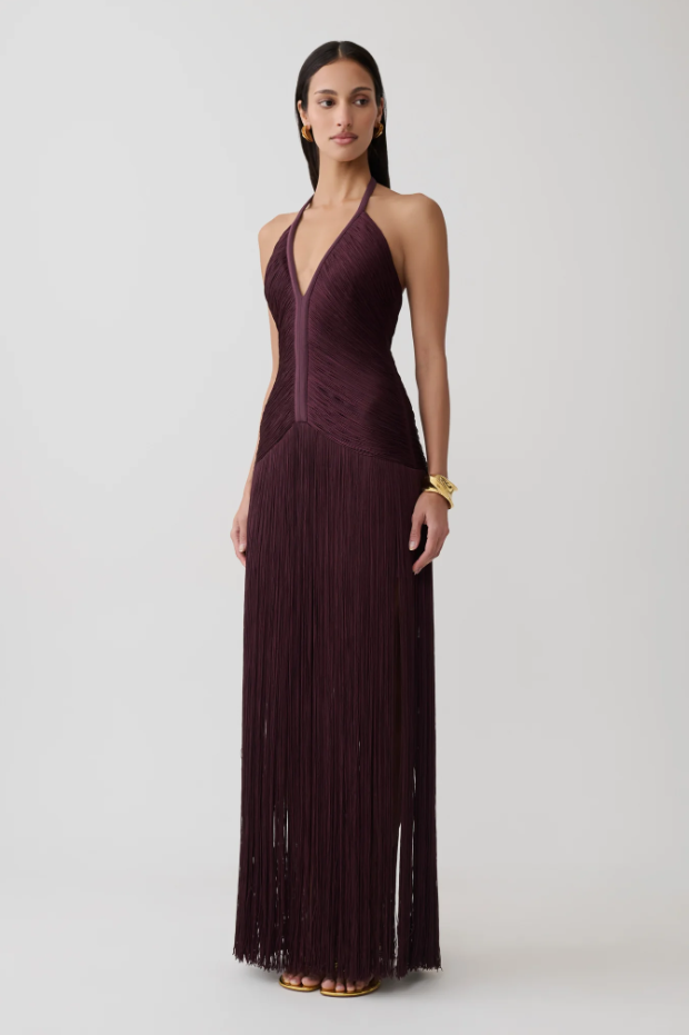 Meshki Tiffany Dress Plum Size 10