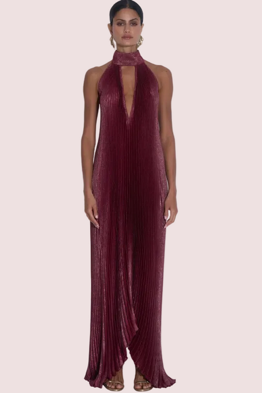 L'idee Opera Gown - Wine Shimmer Size 10