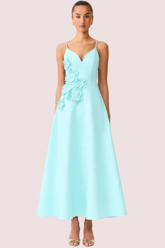Elliatt Stell A Line Gown - Aqua Blue Size 10