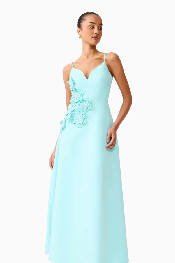 Elliatt Stell A Line Gown - Aqua Blue Size 10
