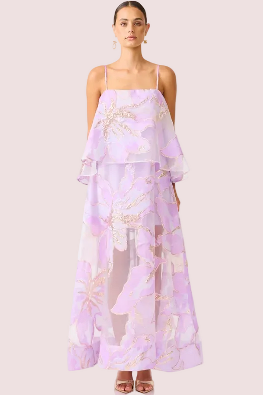 Elliatt Elysia Tiered Gown - Purple Size 10