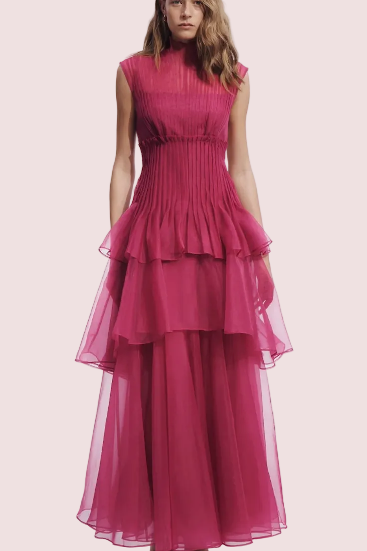 Aje Cosima Gown Cerise Size 10