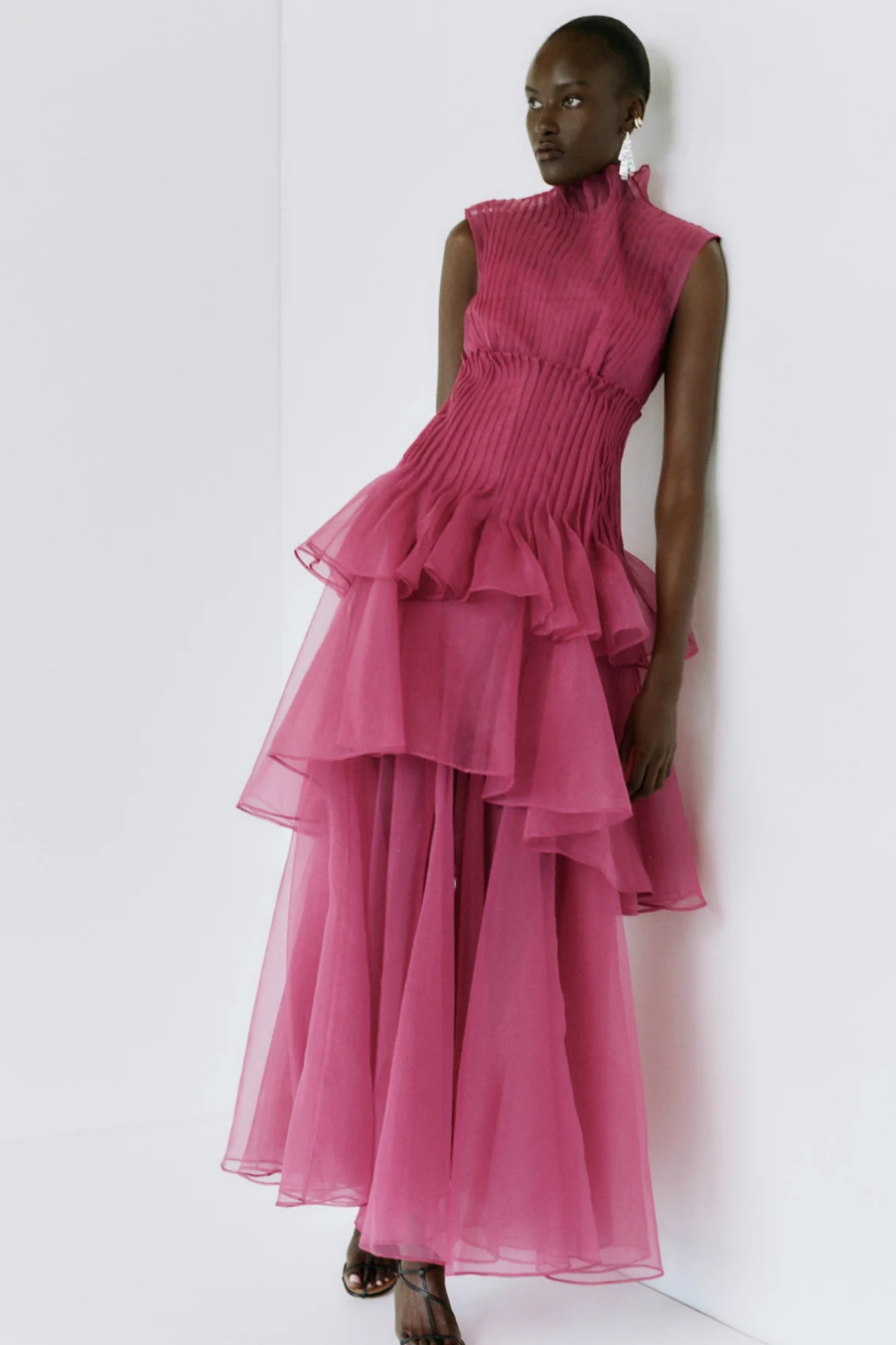 Aje Cosima Gown Cerise Size 10