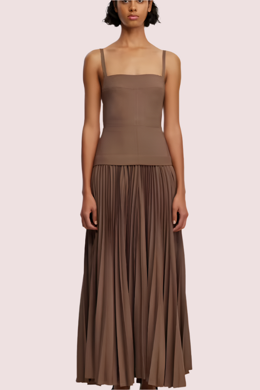 Leasgill Midi Dress Brown Size 10