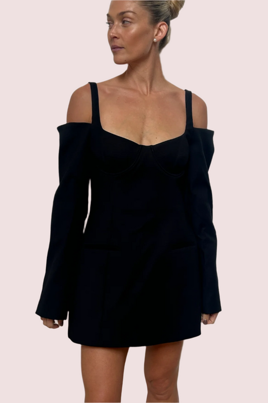 Sir the Label Sandrine Long Sleeve Mini Dress Size 12