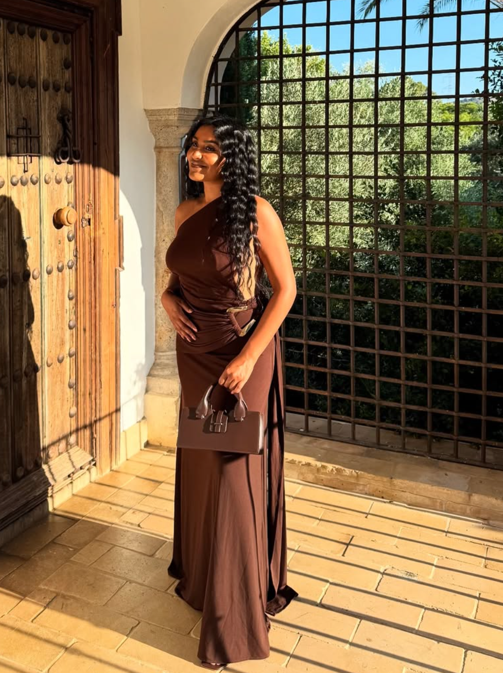 Ance Gria Gaia Gown Brown Size 8