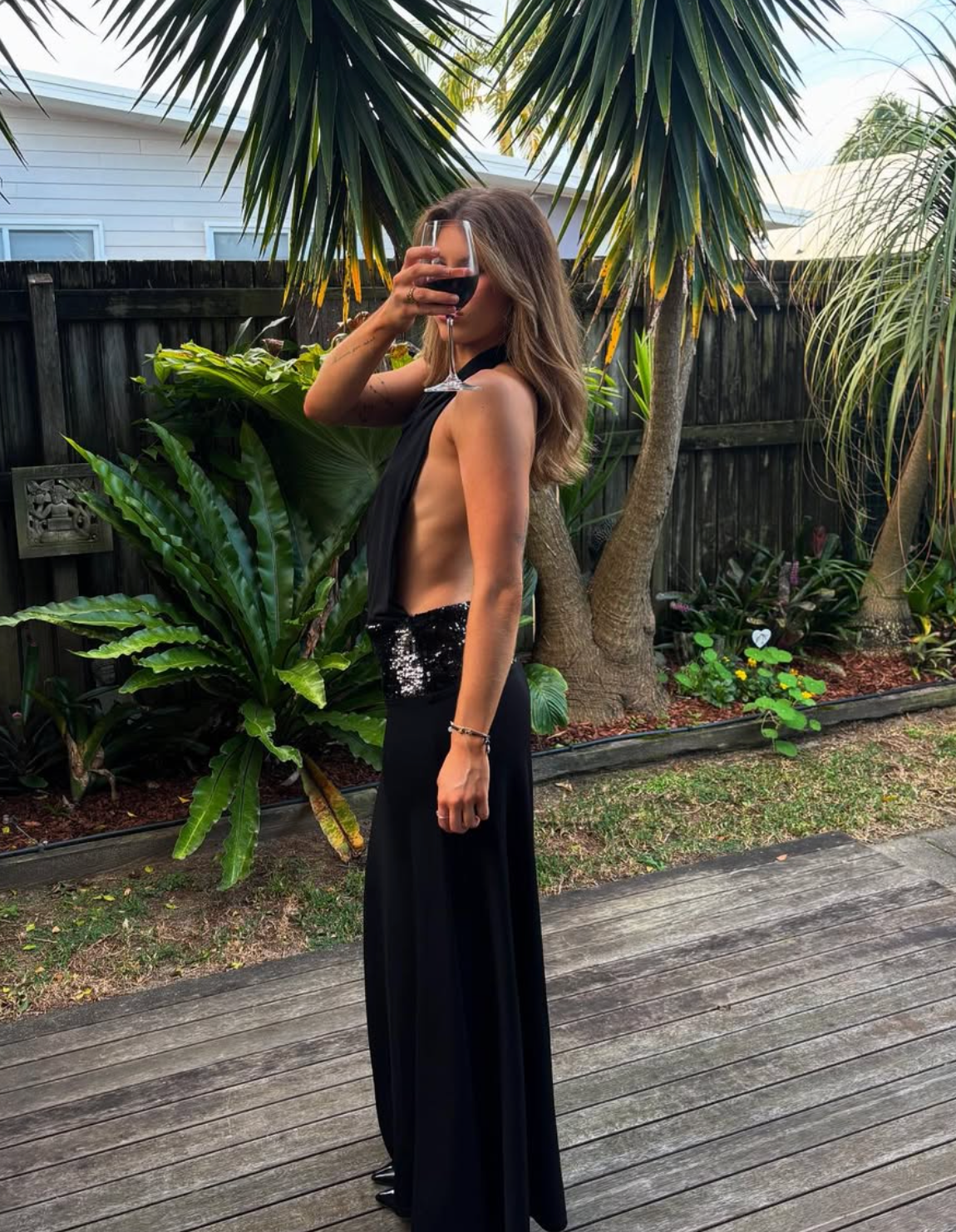 Ance Gria Adele Gown Black Size 8