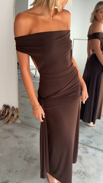 La Marie Nadia Gown Brown Size XS/S