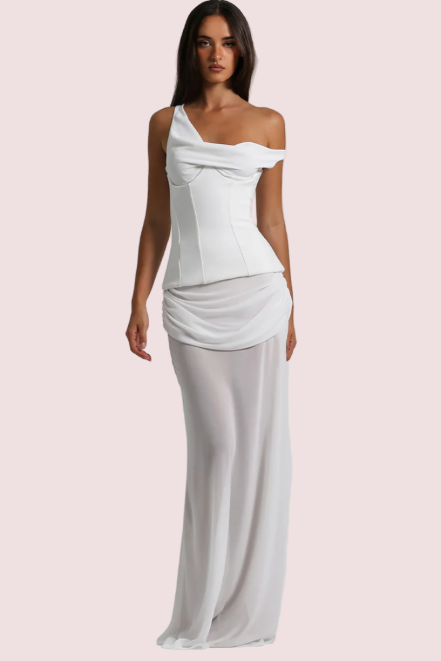 Natalie Rolt Cadence Gown in White Size 10