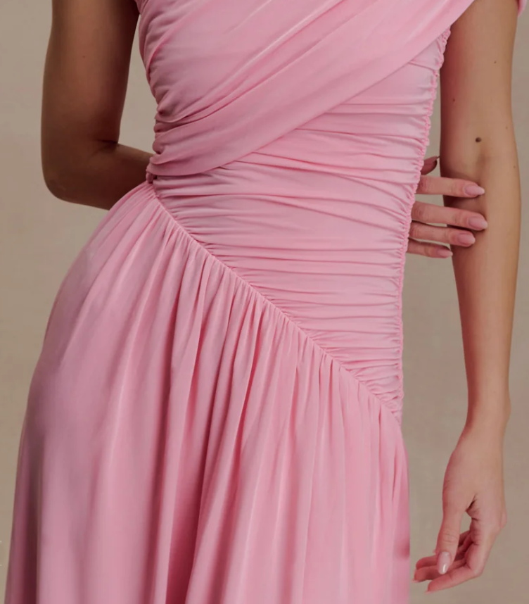 Misha Ayeshya Maxi Dress Candy Pink Size 10