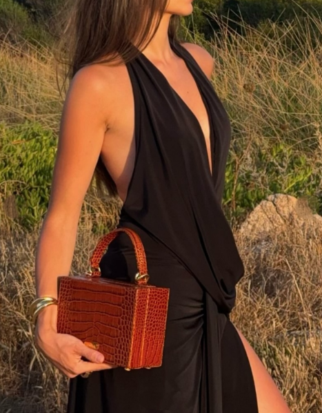 Natalie Rolt Winona Gown Black Size 6