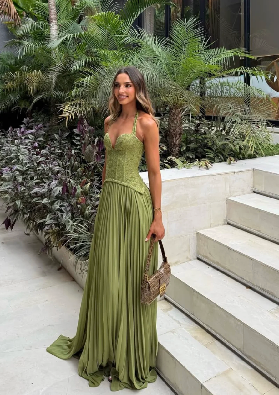 Hire Fenity Gaia Green Lace Corset Gown | LONE Dress Hire lonedresshire Hire Fenity Gaia Green Lace Corset Gown | LONE Dress Hire lonedresshire
