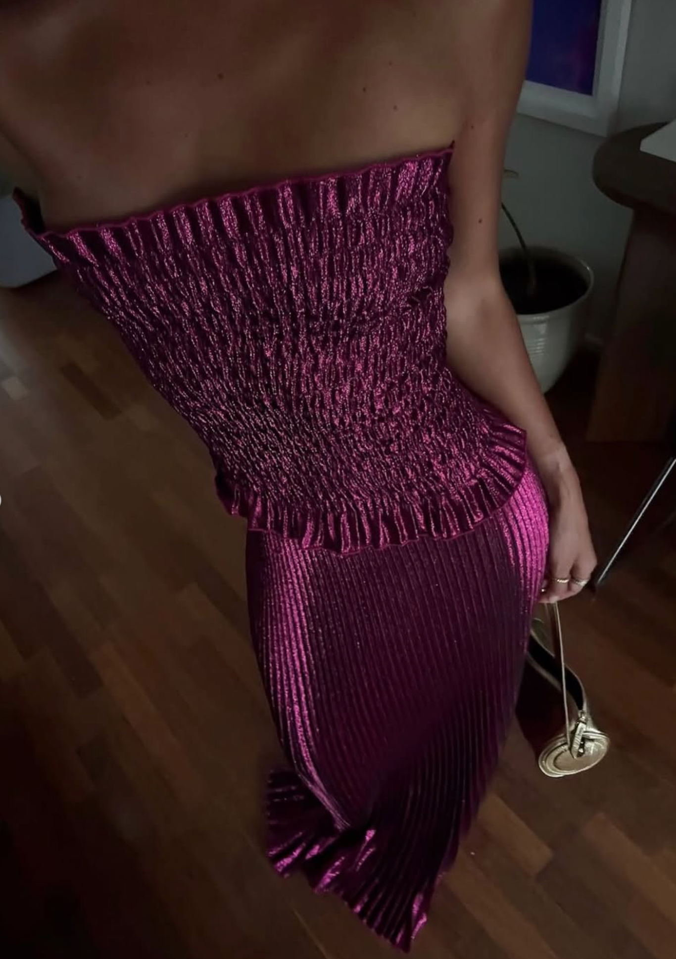 L'Idee Maya Gown Sangria Glitter Size 6,8,10,12,14