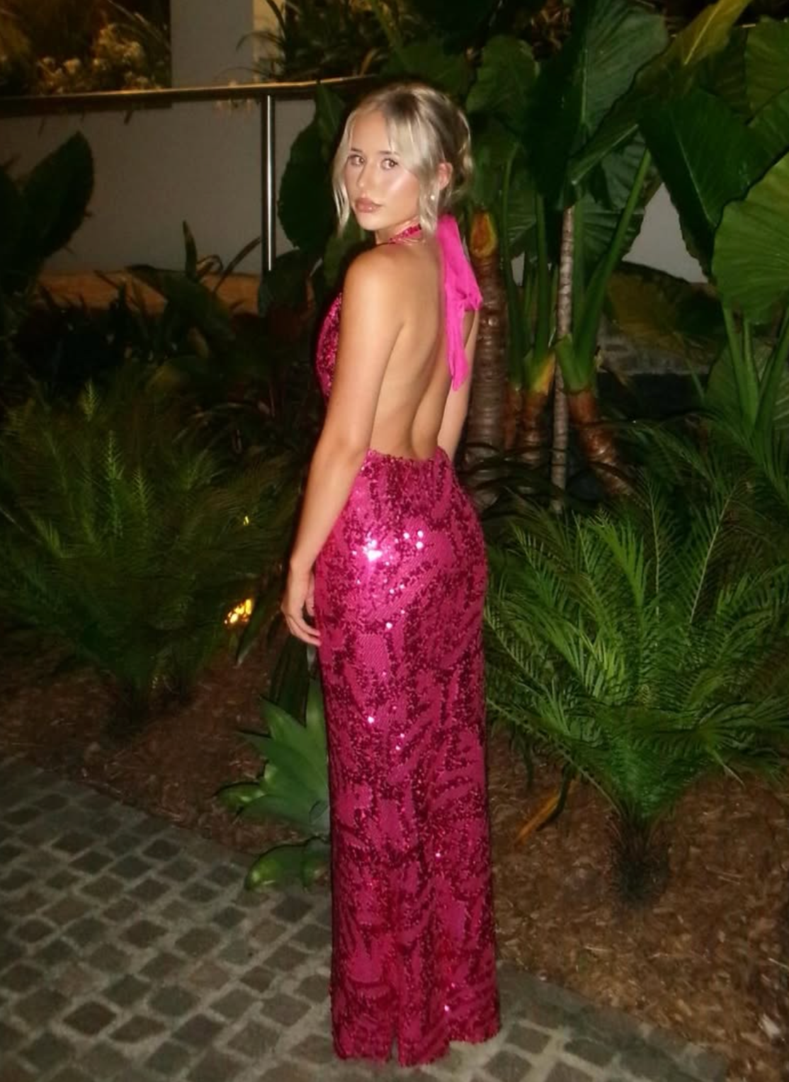 Fait Par Foutch Liana Gown Magenta Size 8