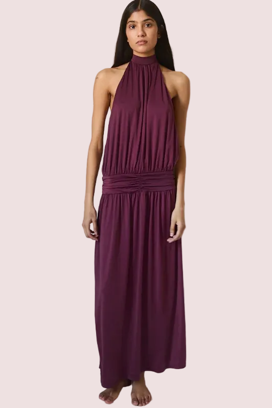At First Sight Reef Backless Dress Plum Size 6,8