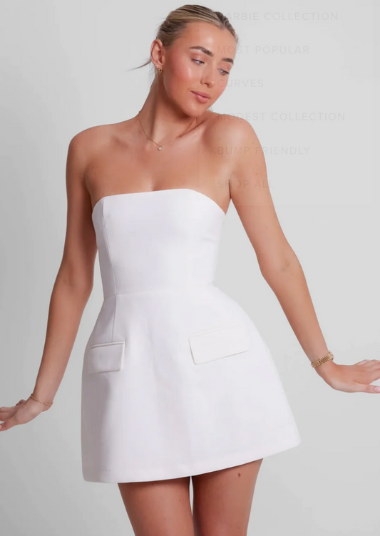 Ultimate Muse White Mini Dress Size 8, 10, 12