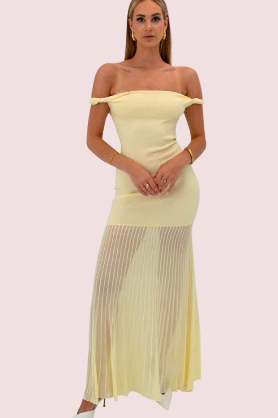 Sir the Label Ella Off Shoulder Twist Dress Size 10