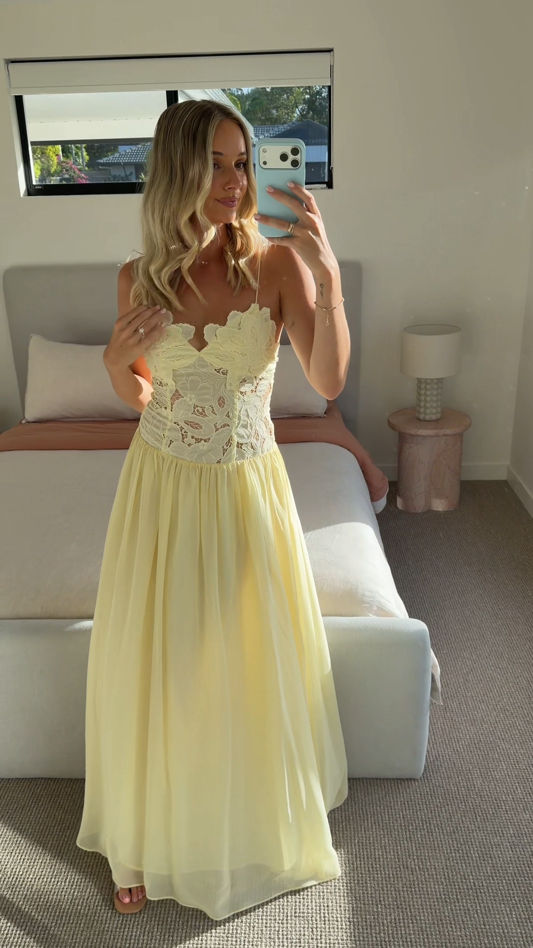 Hansel and Gretel Stephanie Maxi Dress Yellow Size 6,8
