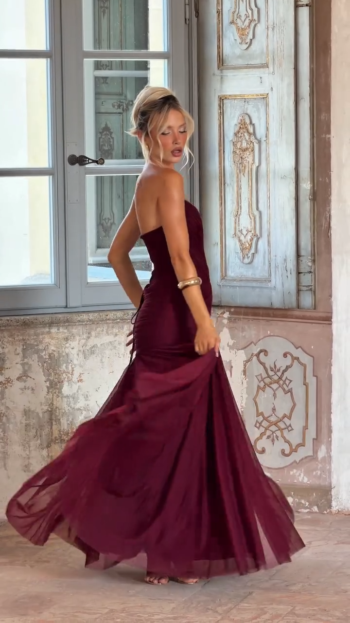 Babyboo Persphera Maxi Dress Cherry Size 10