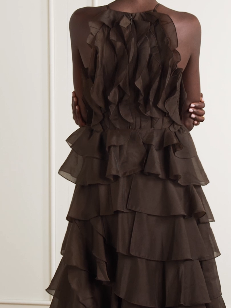 Aje Cleo Gown - Brown Size 10